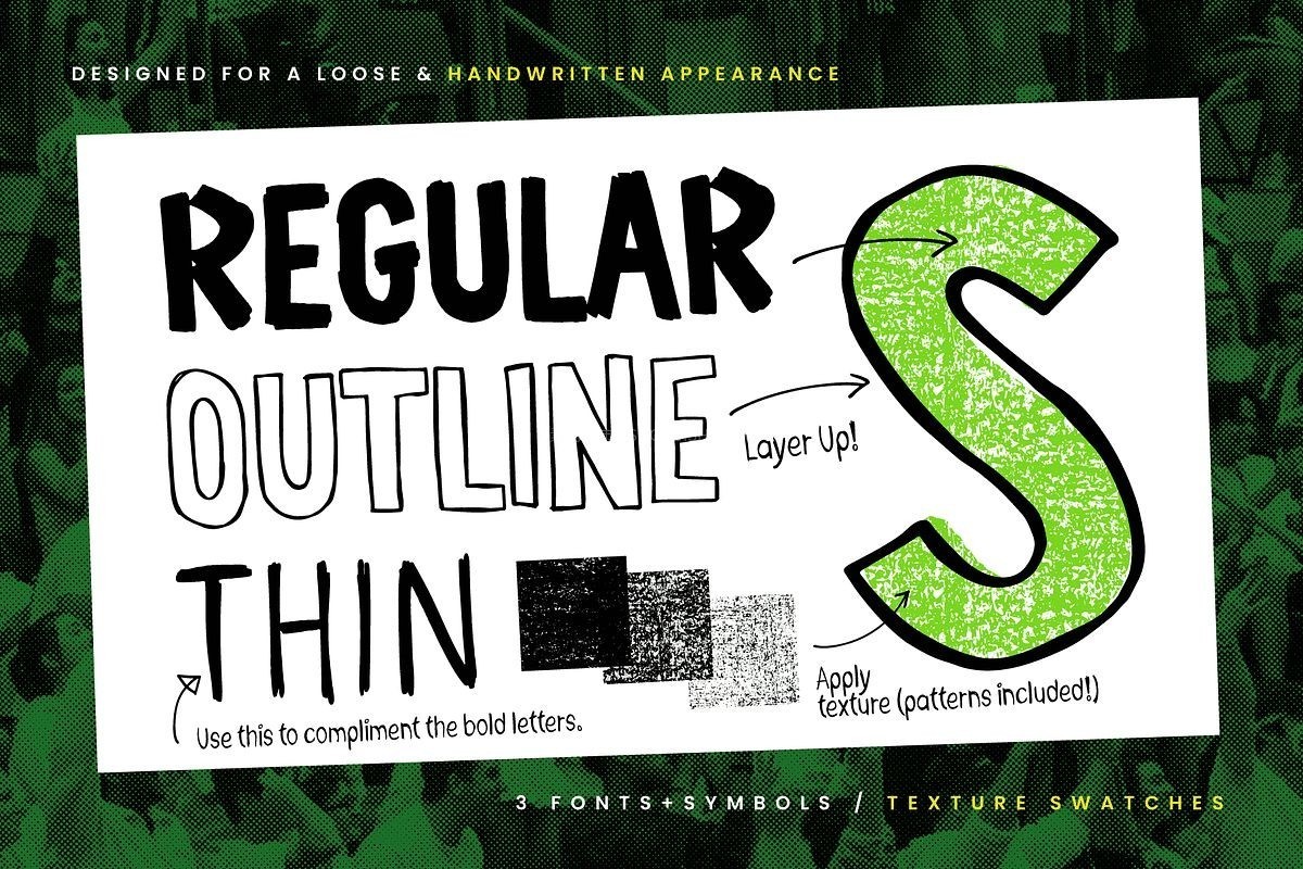 Sports Fan 手写标语英文字体